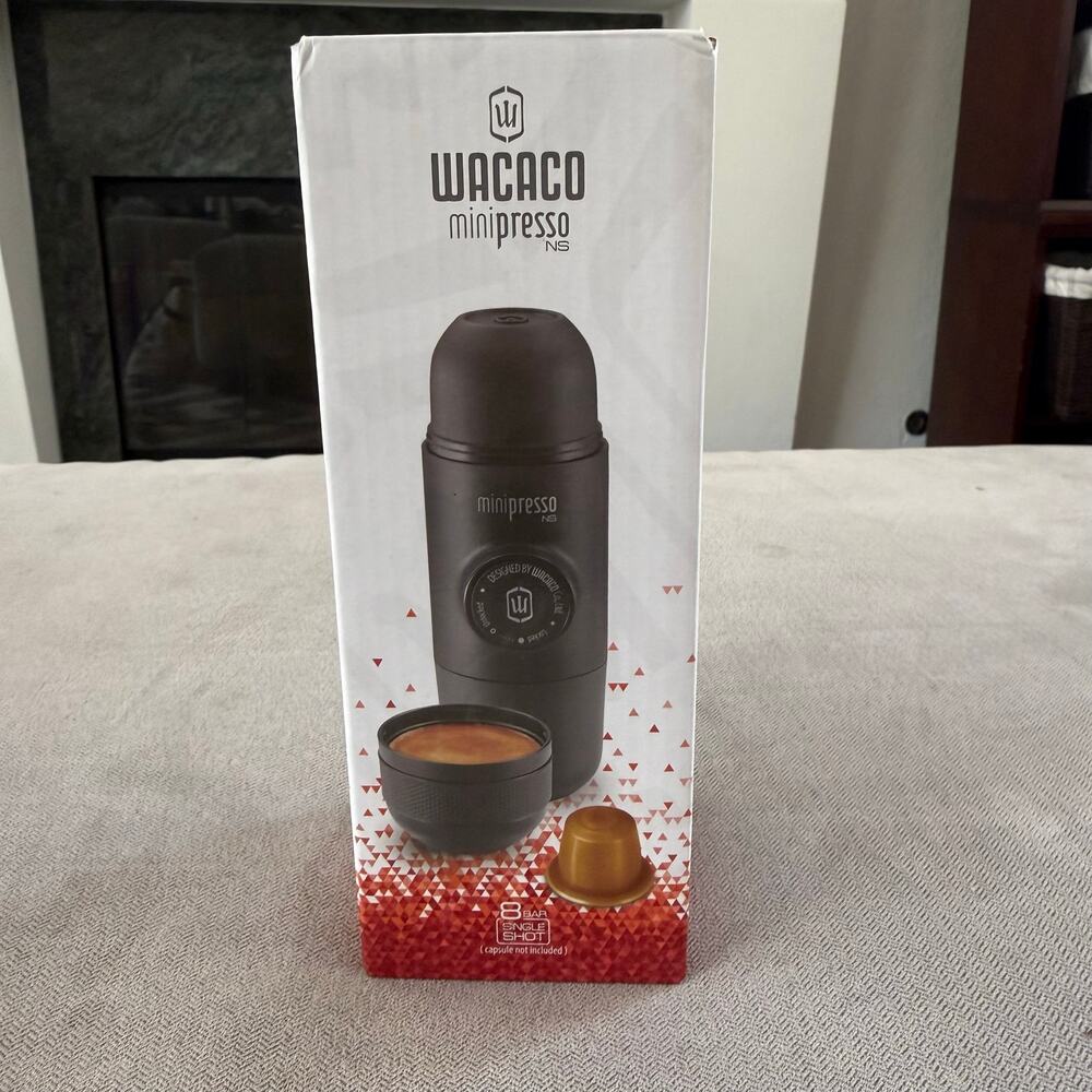 Wacaco Minipresso NS Portable Espresso Maker Nespresso Capsule Travel Open Box